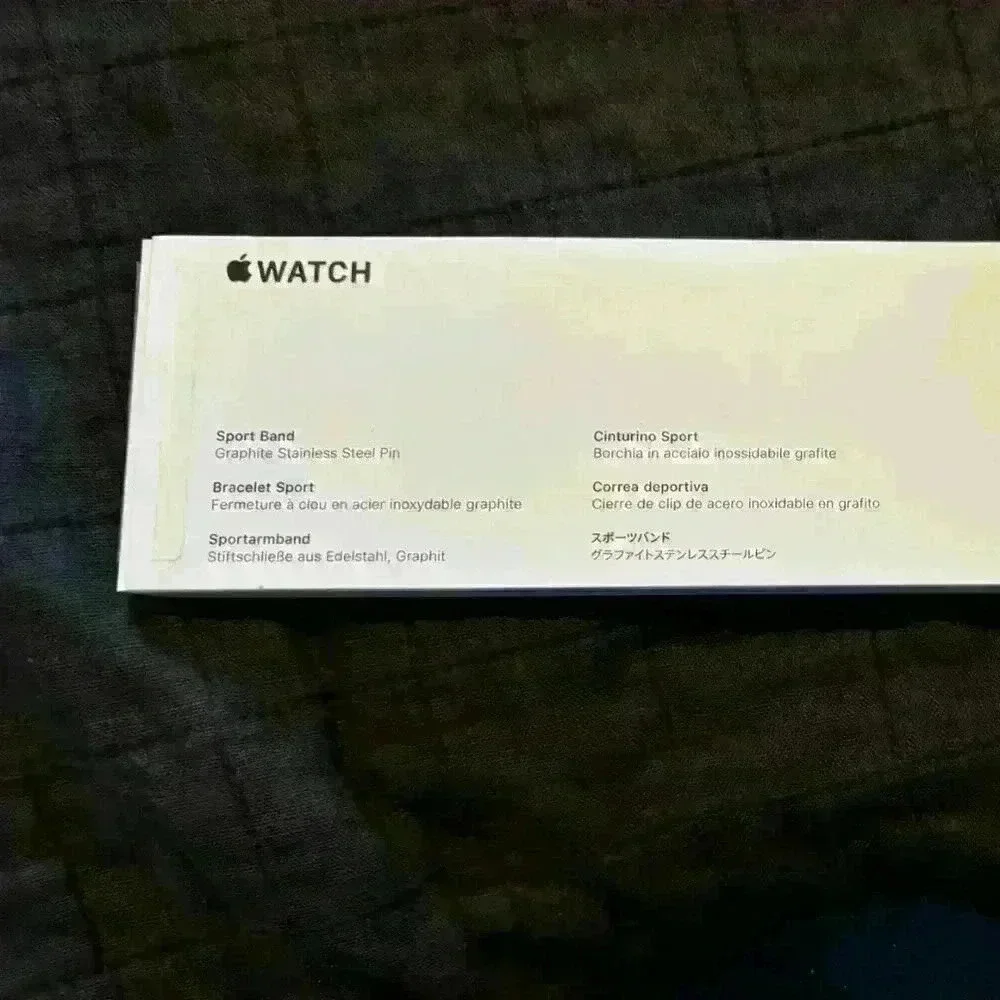 Apple Watch Sport Band‎ Midnight Graphite Stainless Steel Pin MJ4N3AM/A